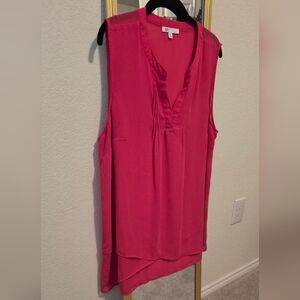 DR2 Pink Asymmetrical Blouse